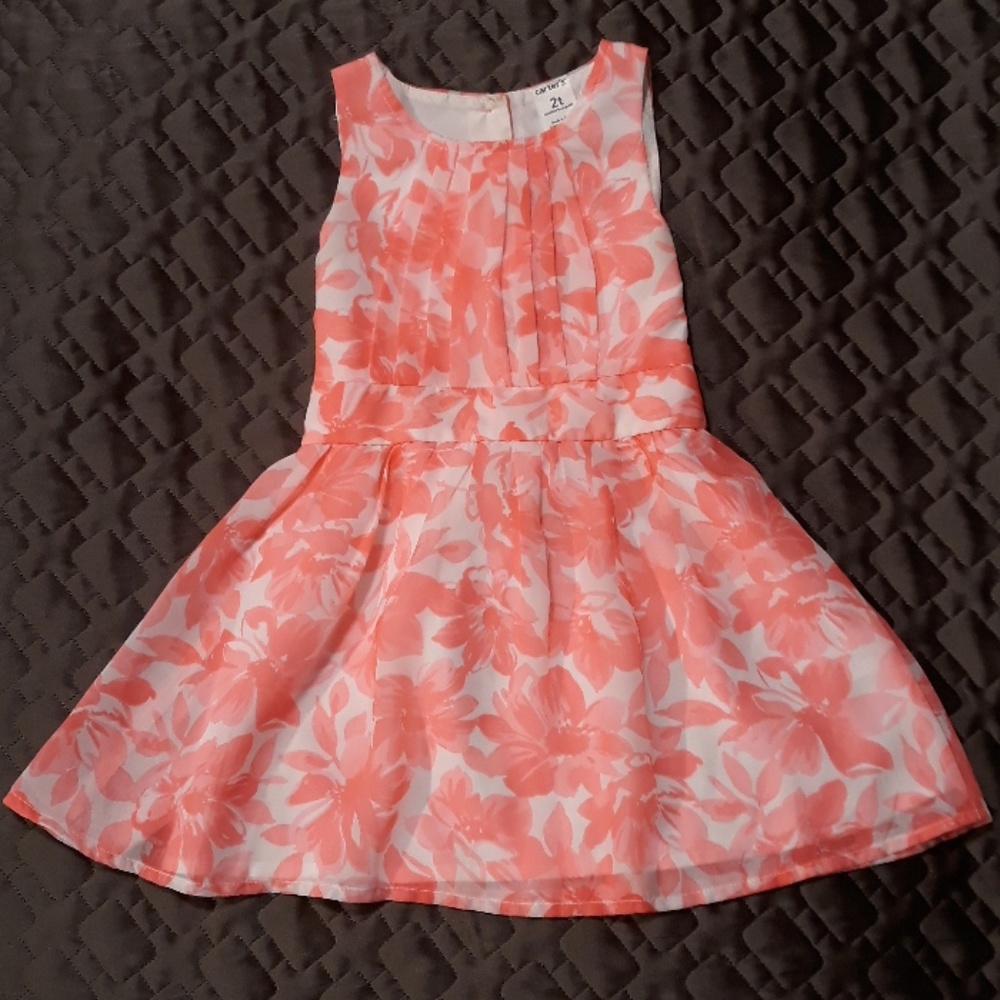🐰🐣 Pink and white floral Easter dress, 2T 🐣🐰